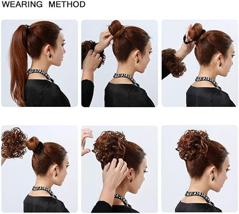 PREMIUM MESSY BUN HAIR SCRUNCHIES - IMPORTED