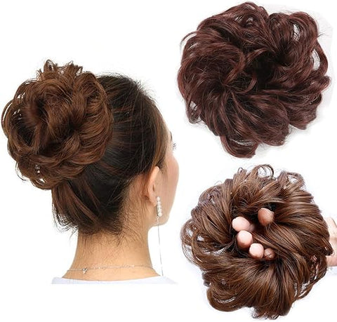 PREMIUM MESSY BUN HAIR SCRUNCHIES - IMPORTED