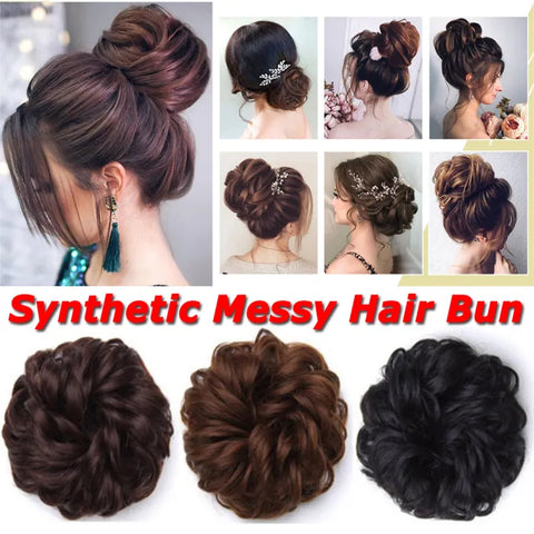 PREMIUM MESSY BUN HAIR SCRUNCHIES - IMPORTED